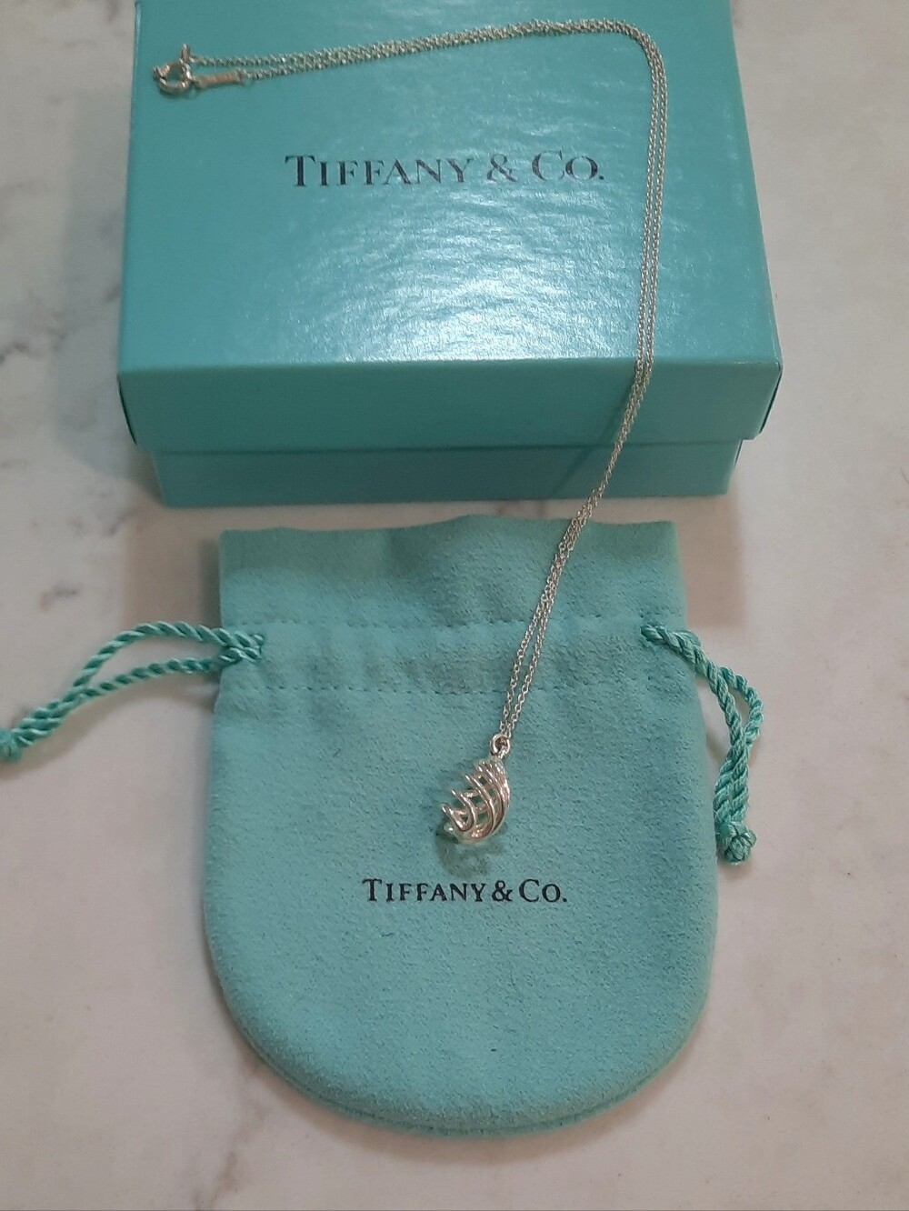 Tiffany & Co. Paloma Picasso Luce Spiral Pendant Necklace